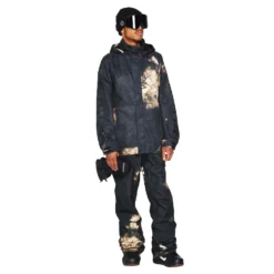 Volcom Iconic Stone Ins Snowboard Jacket Bleach Black -Ski Apparatuur Winkel G0452307 BEB 10