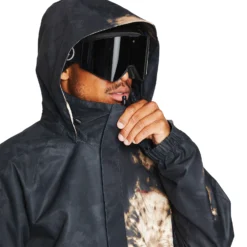 Volcom Iconic Stone Ins Snowboard Jacket Bleach Black -Ski Apparatuur Winkel G0452307 BEB 22