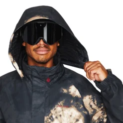 Volcom Iconic Stone Ins Snowboard Jacket Bleach Black -Ski Apparatuur Winkel G0452307 BEB 26