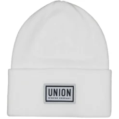 Union High Cuff Beanie White