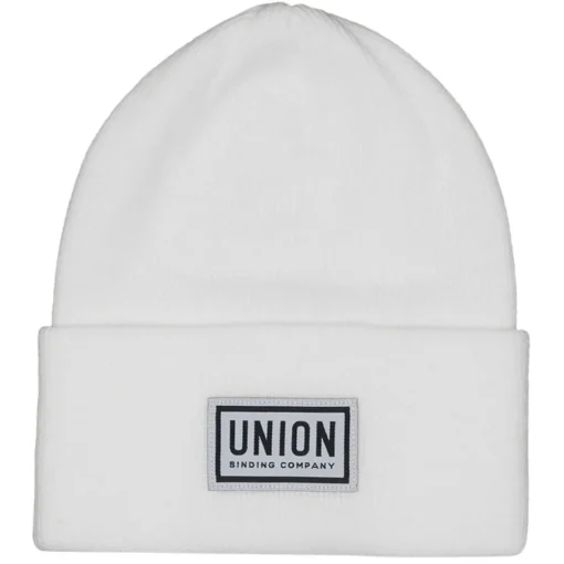 Union High Cuff Beanie White