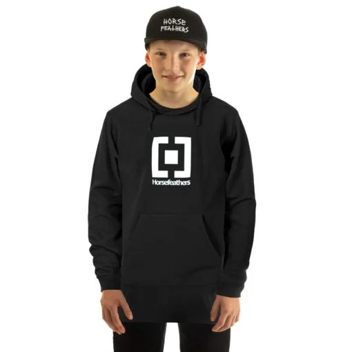 Horsefeathers Kids Leader Hoodie Black