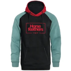 Horsefeathers Sherman II Hoodie True Red/ Oil Blue -Ski Apparatuur Winkel Horsefeathers Sherman II Hoodie True Red Oli Blue front