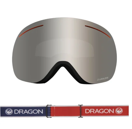 Dragon X1 Designer Lumalens Silver Ionized/ Lumalens Flash Blue - Afbeelding 2