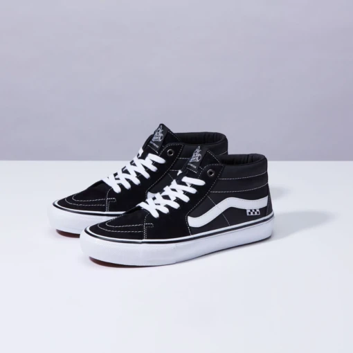 Vans Skate Grosso Mid Black/ White/ Emo Leather - Afbeelding 2