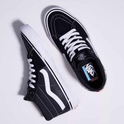 Vans Skate Grosso Mid Black/ White/ Emo Leather - Afbeelding 3