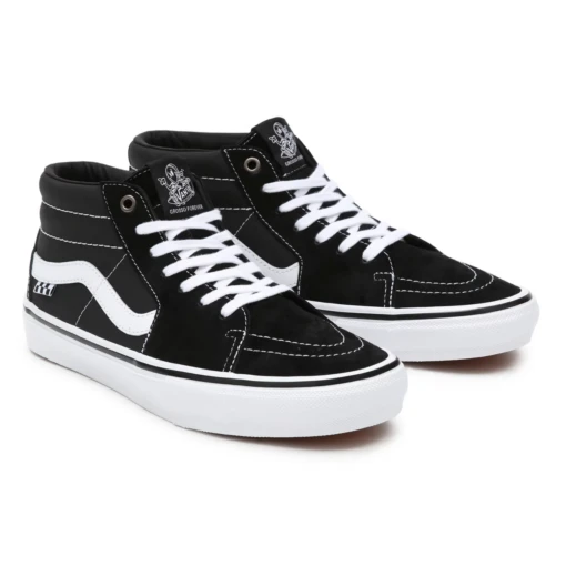 Vans Skate Grosso Mid Black/ White/ Emo Leather - Afbeelding 5
