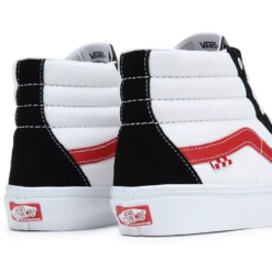 Vans Skate Sk8-Hi Athletic Black/ Red -Ski Apparatuur Winkel Vans Skate Sk8 Hi Athletic Black Red 4