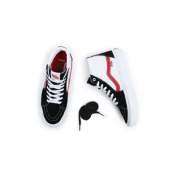 Vans Skate Sk8-Hi Athletic Black/ Red -Ski Apparatuur Winkel Vans Skate Sk8 Hi Athletic Black Red 5