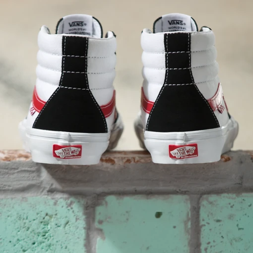 Vans Skate Sk8-Hi Athletic Black/ Red - Afbeelding 13