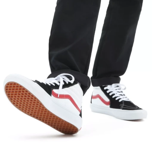 Vans Skate Sk8-Hi Athletic Black/ Red - Afbeelding 2