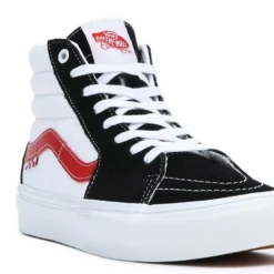 Vans Skate Sk8-Hi Athletic Black/ Red -Ski Apparatuur Winkel Vans Skate Sk8 Hi Athletic Black Red 94