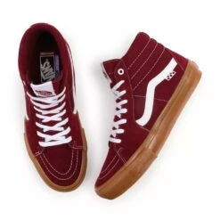 Vans Skate Sk8-Hi Port/Gum -Ski Apparatuur Winkel Vans Skate Sk8 Hi Port Gum Top And Side