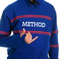 Lines Hoodie Royal Blue -Ski Apparatuur Winkel method lines hoodie royal blue thumn holes