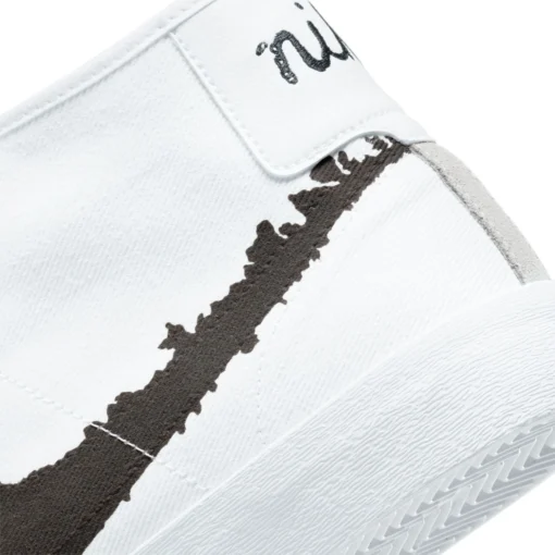Blazer Court Mid Premium White/White/Black - Afbeelding 3