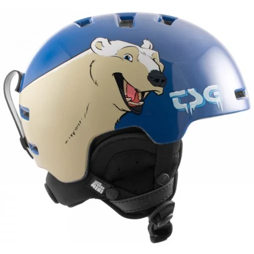 TSG Arctic Nipper Mini 2.0 Graphic Design Helmet Polar Bear - Afbeelding 3