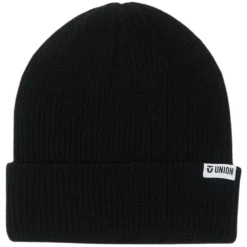 Union Low Cuff Beanie Black