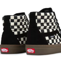 Vans BMX Sk8-Hi Checkerboard Black/Dark Gum -Ski Apparatuur Winkel vans bmx sk8 hi checkerboard blackdark gum back