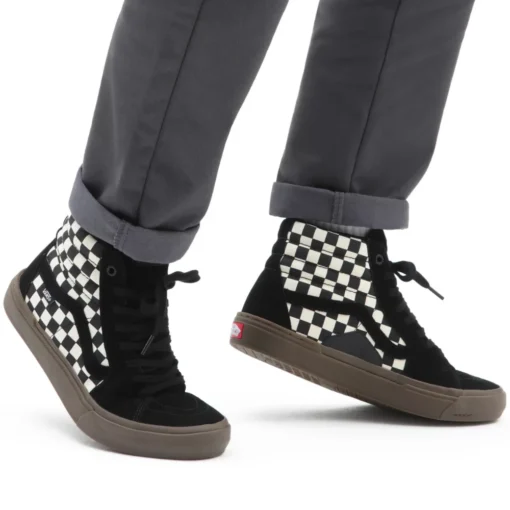 Vans BMX Sk8-Hi Checkerboard Black/Dark Gum - Afbeelding 2